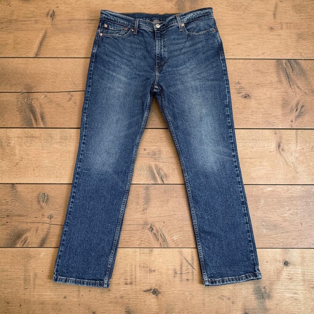Levi's 511 Slim Fit Jeans Mens 38x30 Blue Denim Straight Leg Stretch Casual